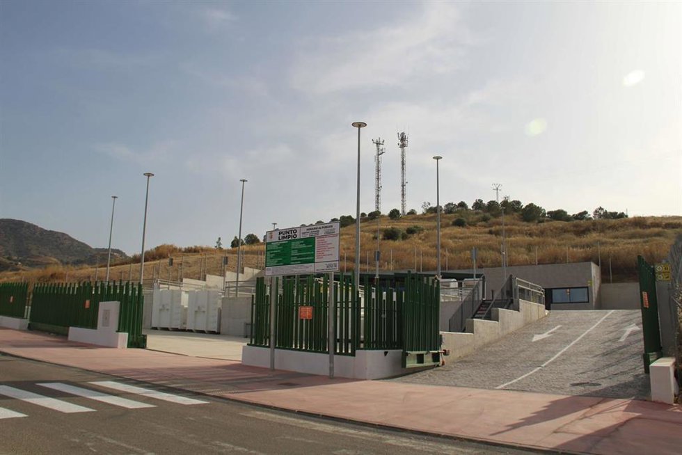 Vista del nuevo punto limpio de Cártama.