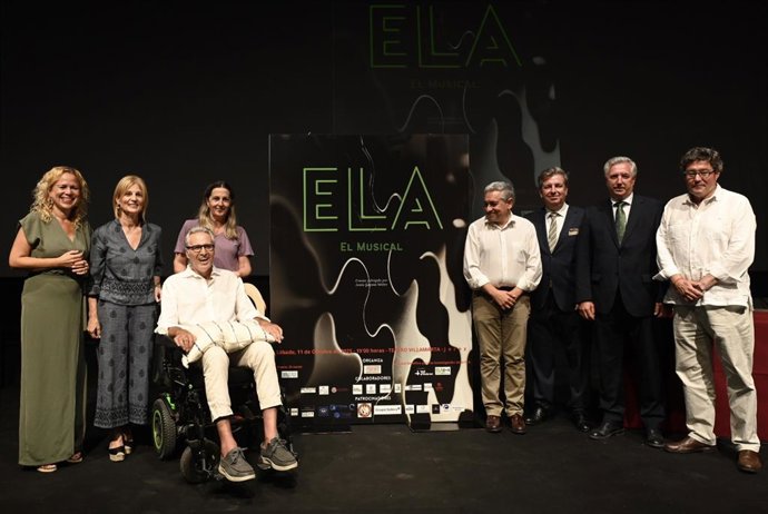 Presentación de 'ELA El Musical', un espectáculo promovido por el jerezano Juan Carlos Garnés, para recaudar fondos destinados a la investigación de la ELA