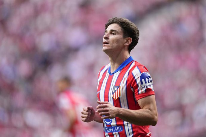 Archivo - Julián Álvarez con el Atlético de Madrid