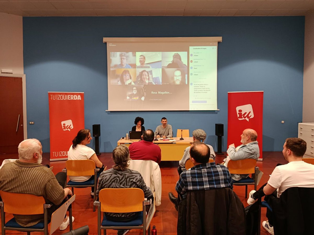 Sanz (IU Aragón) reclama una izquierda "fuerte y movilizada por la paz, la justicia social y contra la corrupción"