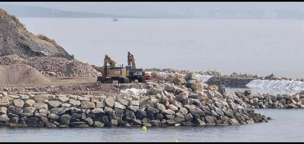 Obras del proyecto Marina EastSide de Gibraltar
