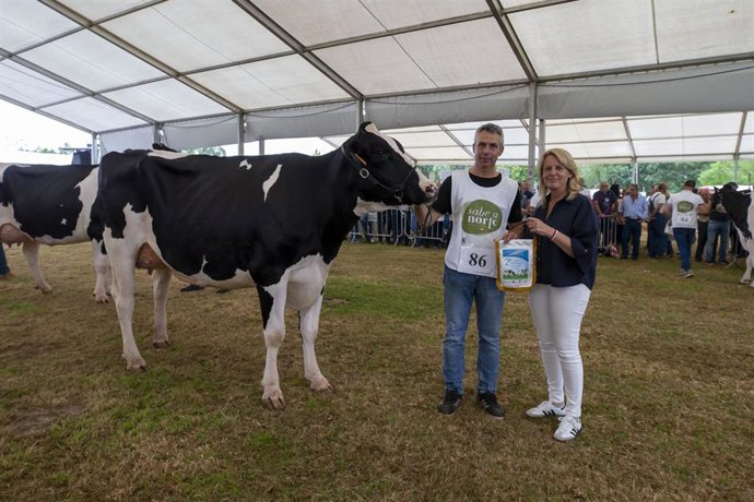 Más de un centenar de vacas frisonas participan en la 148 edición del concurso-exposición de Renedo