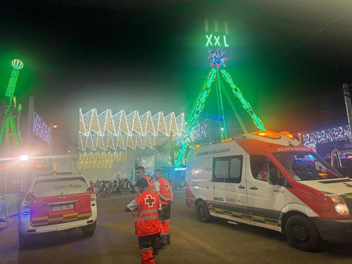 Dispositivo de Cruz Roja en la Feria de San Juan