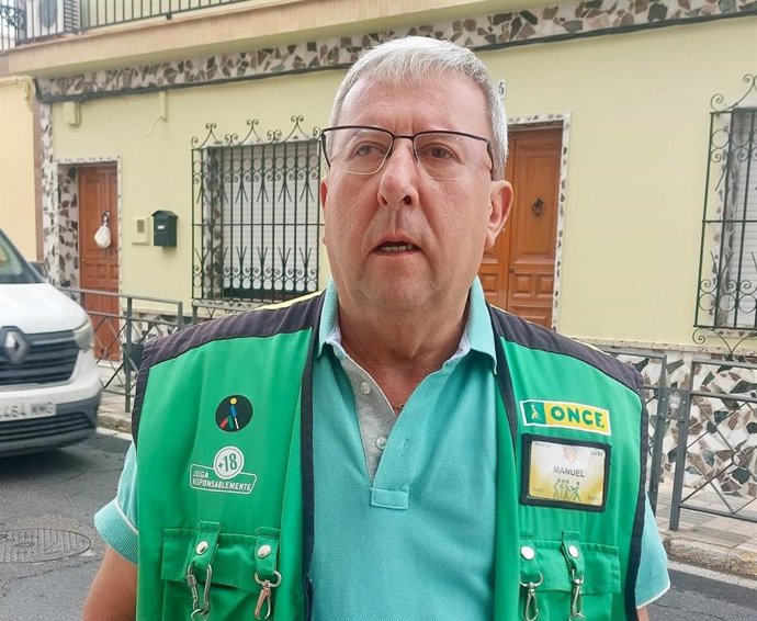 José Manuel Guijarro, vendedor de la ONCE desde 2018 en Bormujos