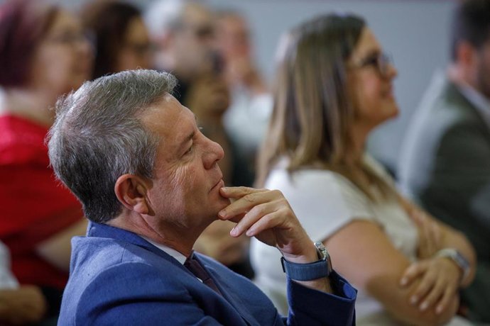 El presidente de Castilla-La Mancha, Emiliano García-Page, en Montearagón.