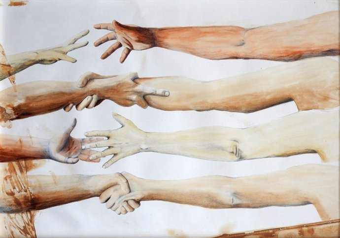 Ilustración 'El poble valencià' de Ana Campoy