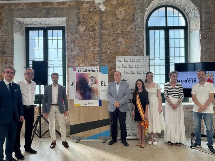 Presentación de las fiestas del barrio de El Carmen