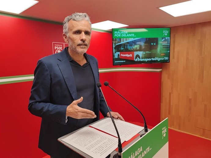 El vicesecretario general del PSOE de Málaga, Ignacio López, en una imagen de archivo