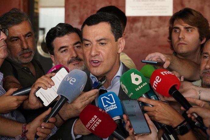 El presidente de la Junta de Andalucía, Juanma Moreno, en una imagen de archivo. 