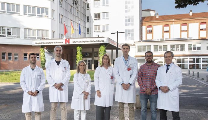 Mikel Rubio, Ander Ernaga, María José Goñi, Emma Anda, Joaquín de Carlos, Javier Robledo y Javier Escalada. Ausente en la imagen: Beatriz Pérez