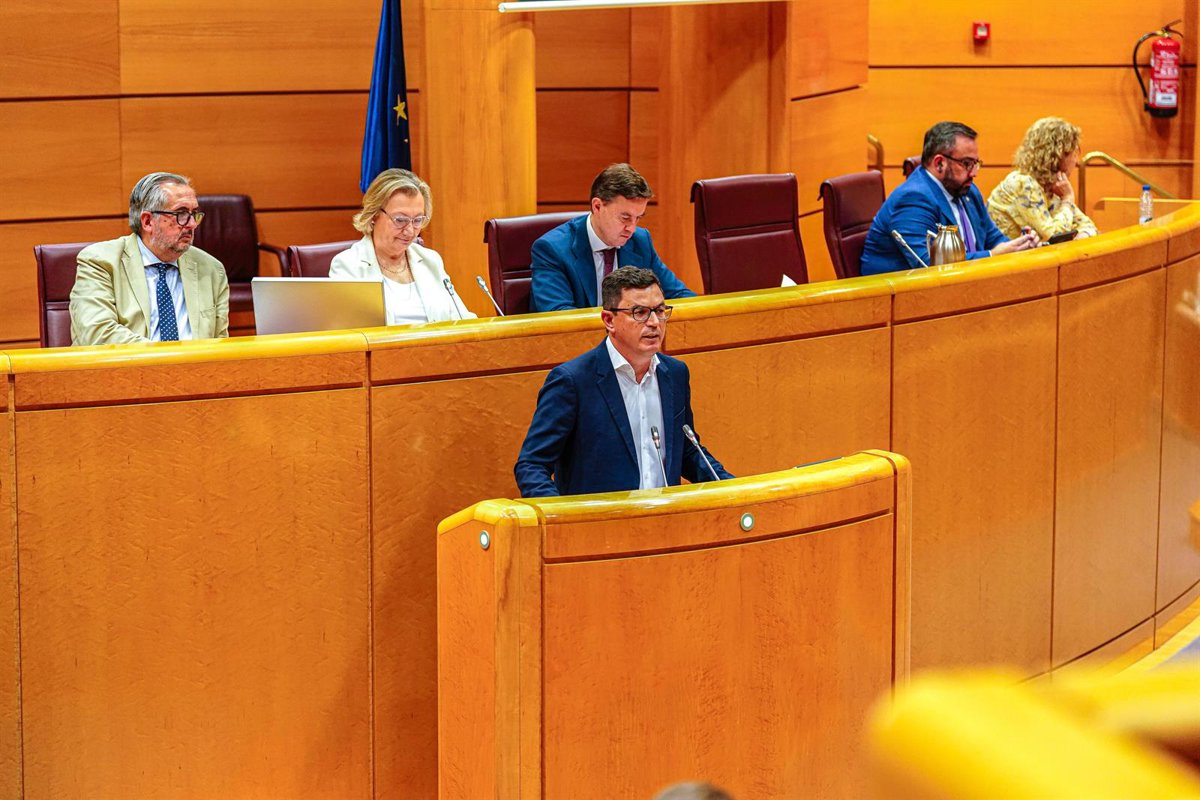Rodríguez reclama en el Senado el uso del superávit de las administraciones canarias para vivienda