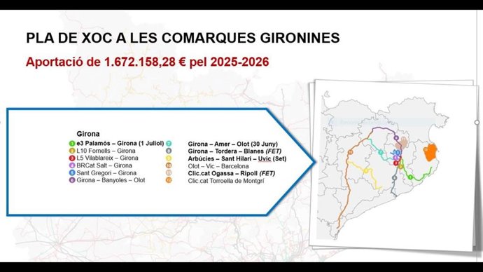 Plan de choque en las comarcas de Girona para mejorar diferentes líneas interurbanas