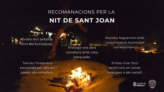 Consejos de los Bomberos por Sant Joan.
