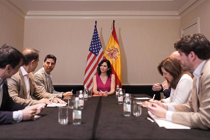 La presidenta de la Comunidad de Madrid, Isabel Díaz Ayuso, en su viaje institucional a Miami