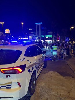 Un coche de la Policía Local de Alcúdia.