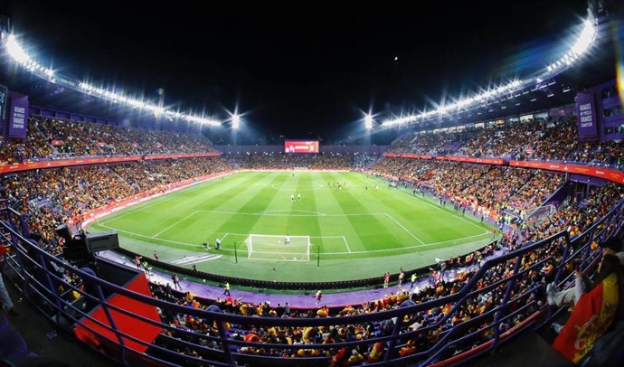 Panorámica del estadio José Zorrilla de Valladolid durante el último partido de España contra Georgia en 2023.
