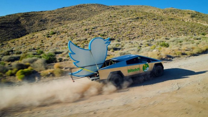 Ditchit hace estallar el icónico pájaro de Twitter