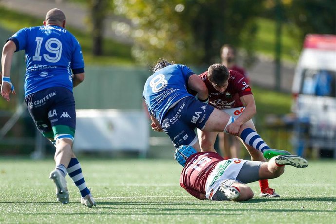 Archivo - Un lance de partido entre el Ciencias Rugby y el Alcobendas, en foto de archivo.
