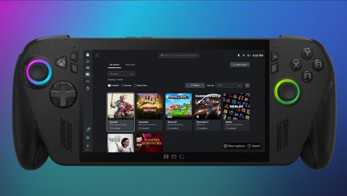 Biblioteca de jogos adicionada ao console portátil ROG Xbox ALLY X