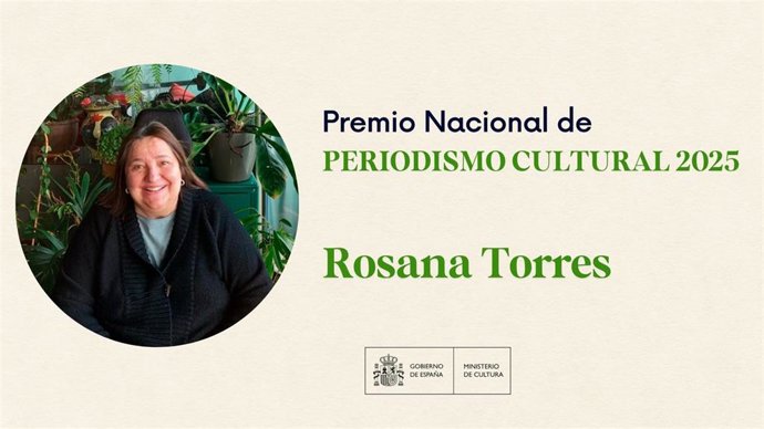 Rosana Torres, Premio Nacional de Periodismo Cultural 2025