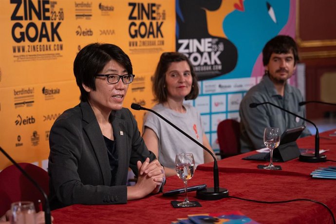 Rueda de prensa para informar de la   inauguración oficial de Zinegoak y del Premio Honorífico, con la directora de Zinegoak, Alaitz Arenzana, y la cineasta taiwanesa Ho Ho Liu.