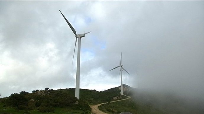 Eólicos en el occidente asturiano.