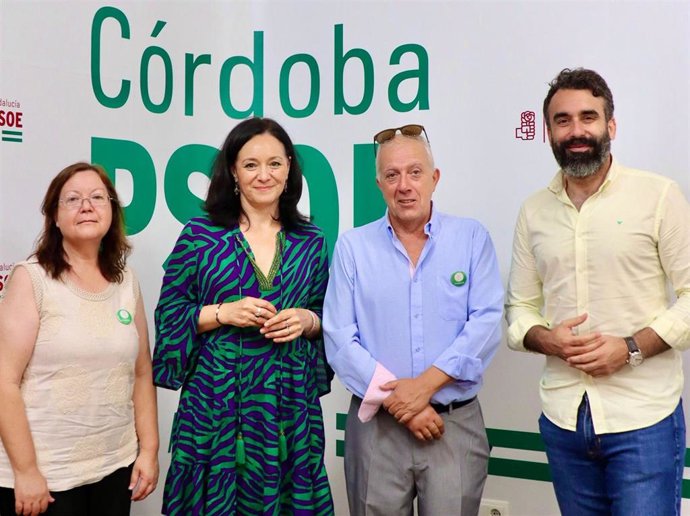 (Desde Izda.) Paniagua, Crespín, Molina Y Mayoral, Durante Su Encuentro.
