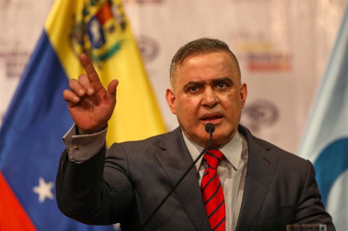 Archivo - Arquivo - CARACAS (VENEZUELA), 06/08/2018 - O procurador-geral da Venezuela, Tarek William Saab (c), durante uma coletiva de imprensa, hoje, segunda-feira, 6 de agosto, em Caracas (Venezuela). O procurador-geral da Venezuela, Tarek William Saab,
