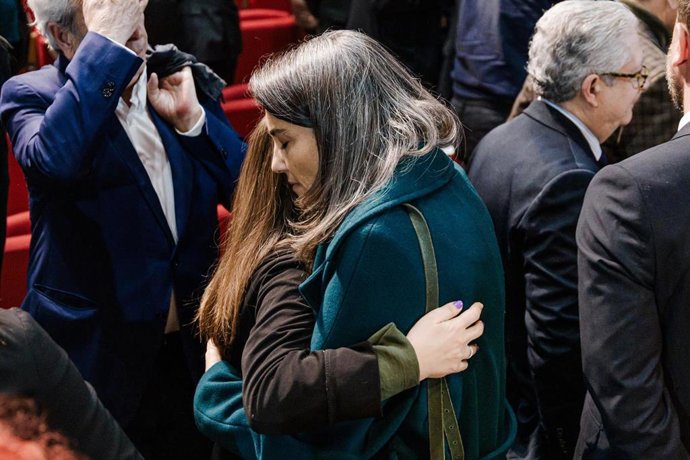 Archivo - Imagen de recurso de la portavoz de Más Madrid en la Asamblea, Manuela Bergerot, en un funeral