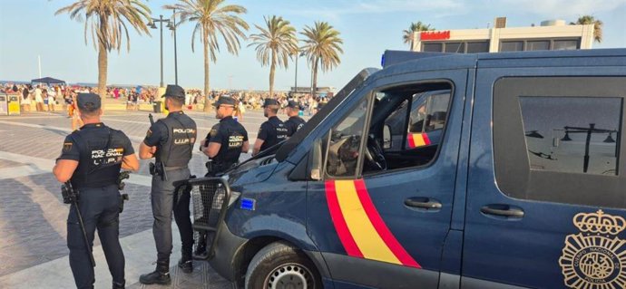 Imagen del dispositivo de Policía Nacional por San Juan