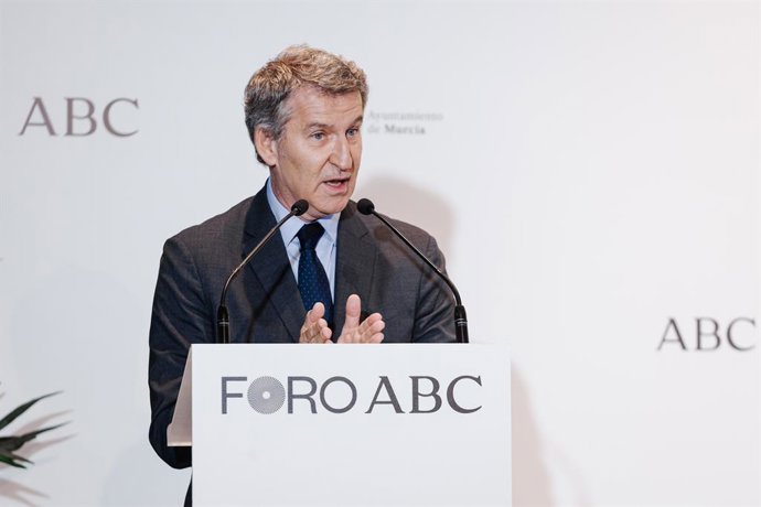 El president del PP, Alberto Núñez Feijóo