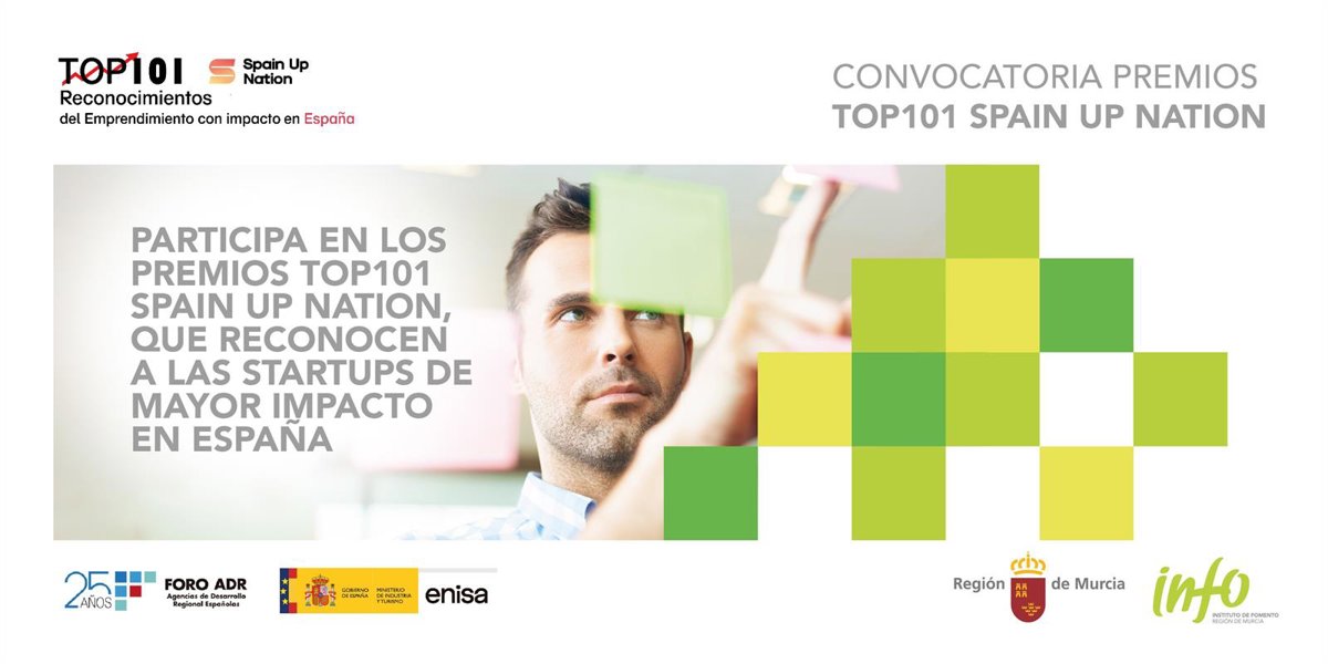 La Región acogerá la gala de entrega de los premios  Top101 Spain Up Nation  al mejor emprendimiento innovador de España