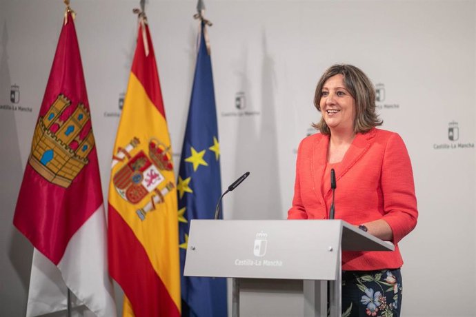 La consejera de Economía, Empresas y Empleo, Patricia Franco, comparece en rueda de prensa para dar cuenta de los asuntos tratados en el Consejo de Gobierno.