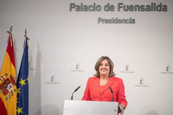 La consejera de Economía, Empresas y Empleo, Patricia Franco, comparece en rueda de prensa para dar cuenta de los asuntos tratados en el Consejo de Gobierno.