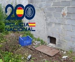 Butrón perpetrado en una nave de Avilés.