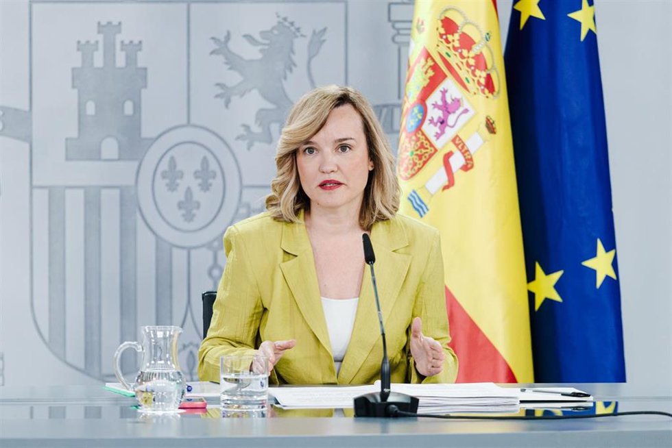 La ministra de Educación, FP y Deportes y portavoz del Gobierno, Pilar Alegría, 