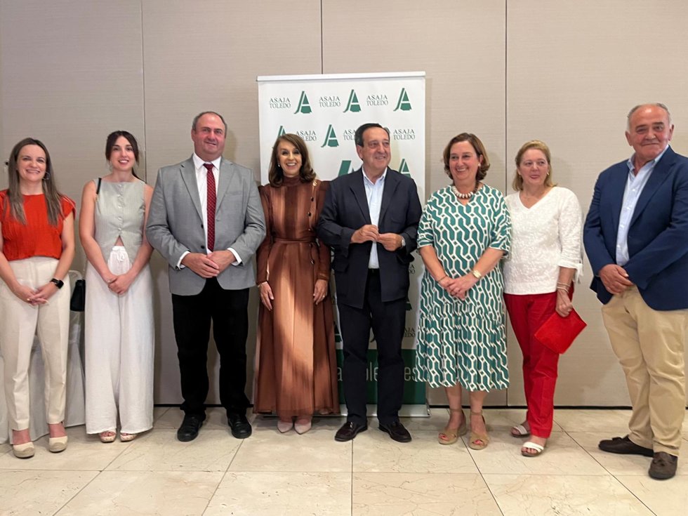 El presidente nacional de Asaja, Pedro Barato, en la clausura de la asamblea de Asaja Toledo.