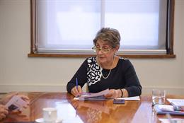 La ministra de obras públicas Jéssica López Saffie