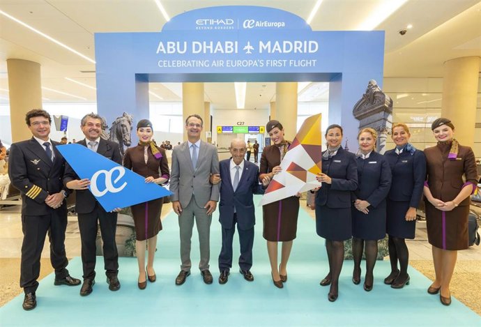Air Europa llega a Abu Dhabi con un vuelo en 'wet lease' con Etihad Airways.