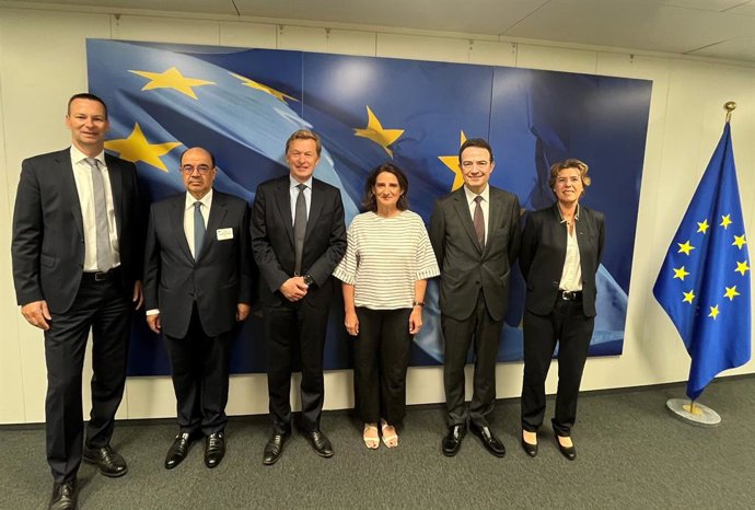 Teresa Ribera recibe a los CEOs del consorcio del corredor europeo H2med