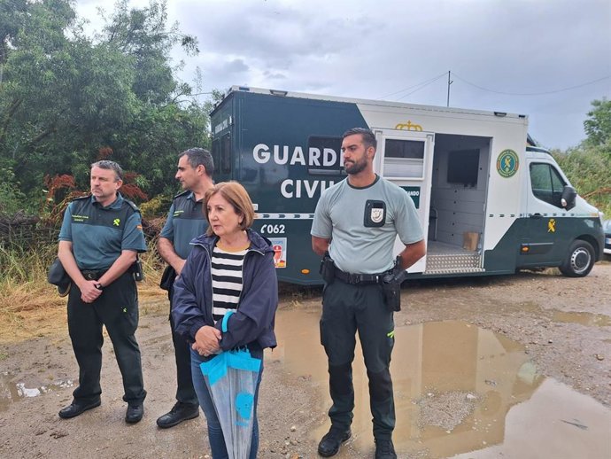 La subdelegada del Gobierno en Salamanca, Rosa López, que ha estado en Alba durante la recuperación del cuerpo del niño.