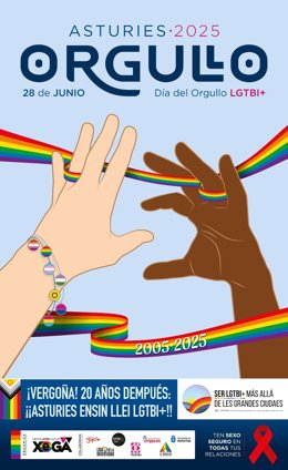 Cartel de la manifestación por el Día del Orgullo 2025 convocada por XEGA.