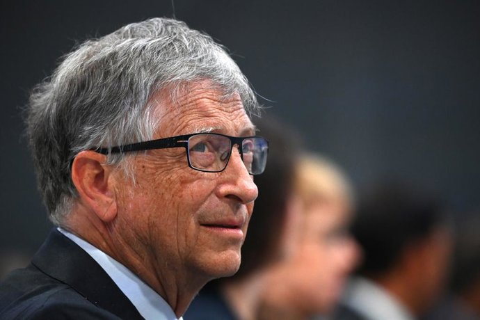 Archivo - 02 November 2021, United Kingdom, Glasgow: American Businessman Bill Gates attends a session on "Accelerating clean technology innovation and deployment" with world leaders and individuals from the private sector on the sidelines of the UN Clima
