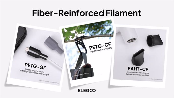 Elegoo launches the Fiber-Reinforced Filament Series for stronger, smarter, and more versatile FDM 3D printing.