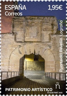 Correos emite un sello dedicado a la Puerta del Revellín de Logroño