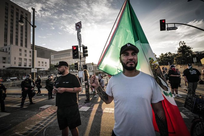 Manifestación en Los Ángeles, California, contra las políticas migratoria de la Administración Trump.