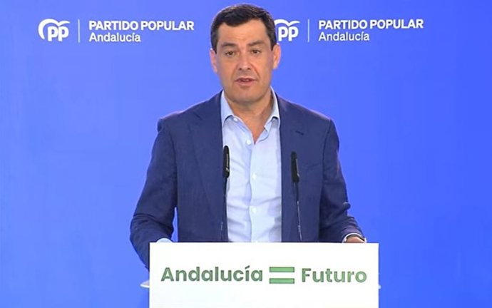 Juanma Moreno interviene en el comité autonómico del PP-A.