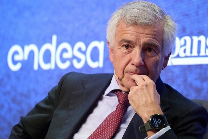 O vice-presidente do Comitê Olímpico Internacional (COI), Juan Antonio Samaranch, durante a segunda edição do 'Business Sport Forum', em 6 de junho de 2024, em Madri (Espanha).