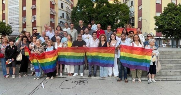 Acto de celebración del PSOE con motivo del Día Internacional del Orgullo LGTBI.