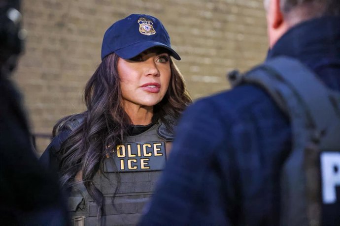 Archivo - La secretaria de Seguridad de Estados Unidos, Kristi Noem